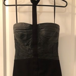 bebe Dresses - Bebe: Black mini dress with strap choker bebe Dresses - Bebe: Black mini dress with strap choker